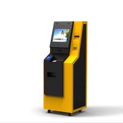 Layar Sentuh Self Service Printer Mesin NCR Terminal Kios Mesin ATM Crypto Lantai Berdiri Gratis