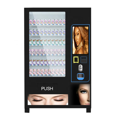 Self Service Touch Screen Lashes Rambut Kecantikan Kosmetik Mesin Penjual Otomatis Merah Muda Mesin Kios OEM