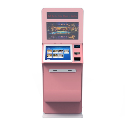 Layar Sentuh 19 Inch Self Service Hotel Check-in Kios Machine Mesin OEM
