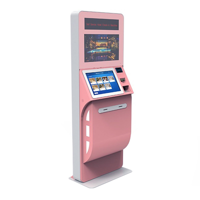 Layar Sentuh 19 Inch Self Service Hotel Check-in Kios Machine Mesin OEM