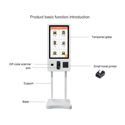 White Self Ordering Kiosk, Pembayaran Tagihan, Mesin Tiket Penerima Tunai