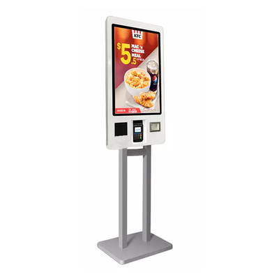 21.5 Inch POS Self Checkout Machine Kios Pemesanan Pembayaran Layanan Mandiri Untuk KFC