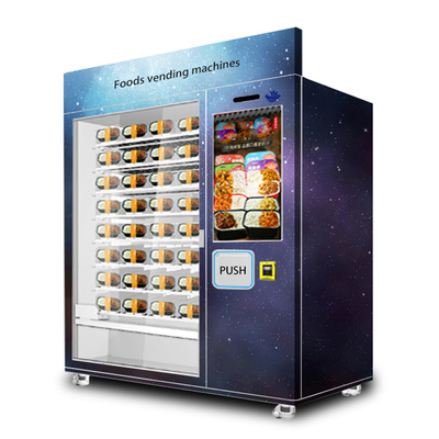 Mesin Penjual Makanan Beku Layar Sentuh 22 Inch Untuk Luar Ruangan 120W