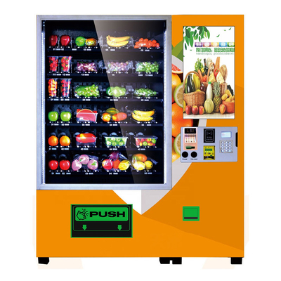 22 Inch Self Service Pembayaran Mesin Penjual Makanan Kios Buah Dengan Belt Conveyor