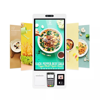 Layar Sentuh Berdiri Kios Layanan Mandiri Digital, Pembayaran, Pemesanan, Pesanan Restoran