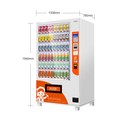 Kios Mesin Penjual Otomatis 22 Inch Untuk Minuman Es Krim 540 Unit