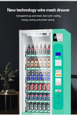 Mesin Penjual Minuman Dingin 32 Inch Kios Uang Tunai Dan Pembayaran Koin Untuk Luar Ruangan