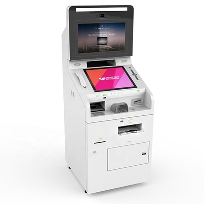 Kios mesin teller video bank untuk mengeluarkan kartu, setoran uang, penarikan, layanan transfer