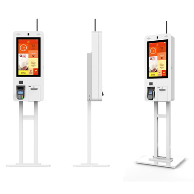 Kios Pemesanan Mandiri Cerdas Untuk Tagihan Restoran Cepat Saji QR Scanner Pembayaran Kios