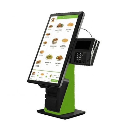 21,5 Inch Lobby Self-Ordering Kiosk Capacitive Touch Screen All In One Self Payment System