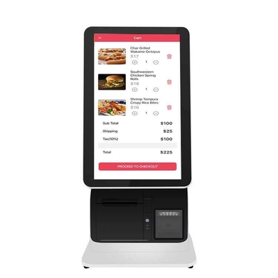 Layar sentuh swalayan pemesanan pembayaran tagihan kios swalayan mandiri