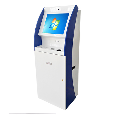 Layar sentuh pc 19 Inch Kartu keyboard mengeluarkan pembayaran layanan mandiri Kios