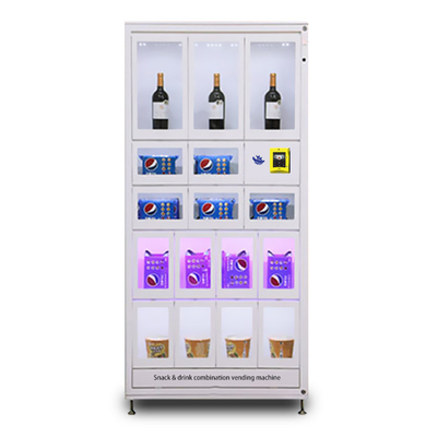 Layar Sentuh 22 Inch Mesin Penjual Minuman Otomatis Kios Dispenser Alkohol Air