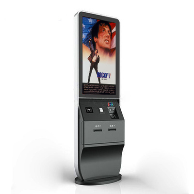 mesin Kios pembayaran dengan pemindai kode batang dispenser kartu Pembaca NFC