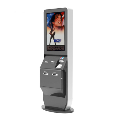 mesin Kios pembayaran dengan pemindai kode batang dispenser kartu Pembaca NFC