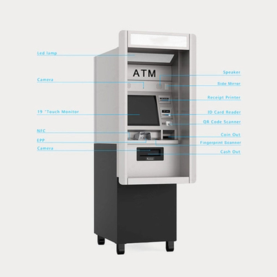 Mesin Dispenser Uang dan Koin yang Dipasang di Dinding Untuk Supermarket