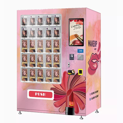 Mesin Jual Kios Lipstick Cat rambut Produk perawatan kecantikan 19 inci layar sentuh
