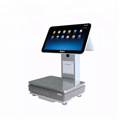 Berat Digital Mesin Kasir Skala Layar Sentuh Elektronik Sistem Pos Kios