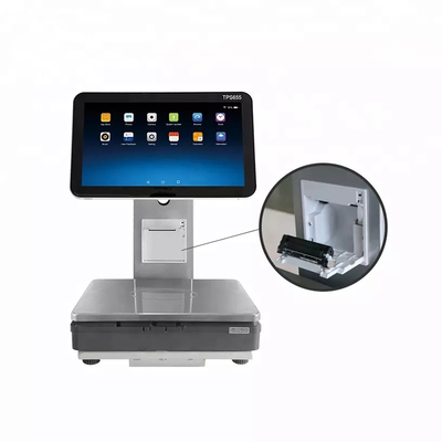 Berat Digital Mesin Kasir Skala Layar Sentuh Elektronik Sistem Pos Kios
