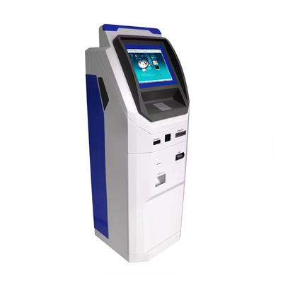 CPU I3 120G Mesin ATM ATM Layar Sentuh Ganda Kios Layanan Mandiri