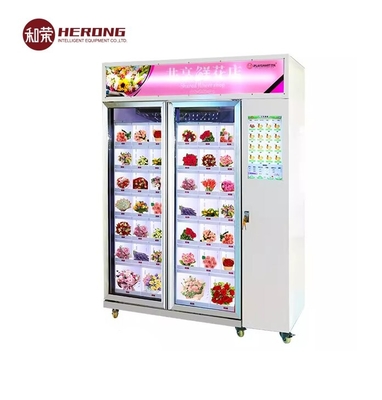 600W 220V mesin penjual otomatis lemari pendingin dengan 32 item