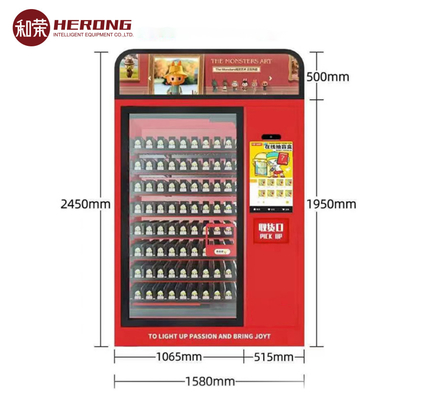 Mainan Kios Jual-jual Sendiri warna merah Mesin cerdas