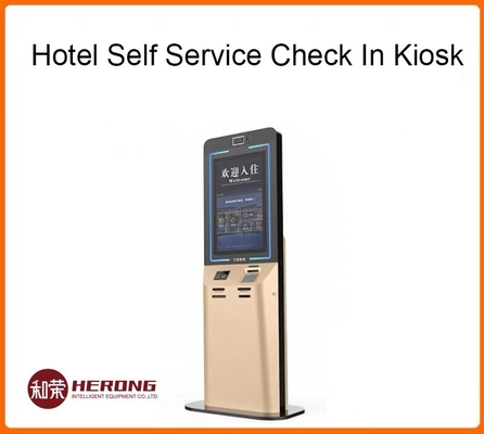 Hotel Self Service Check In Kiosk 32 Inci layar dengan kapasitas sentuh 50nits