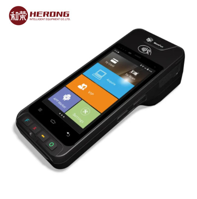 DDR3 Portable POS Terminal Android 8.1 Long Zebra 2D Scanner Baterai Waktu Kerja &gt; 8 Jam