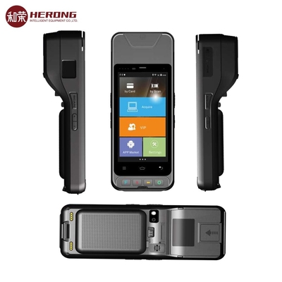 DDR3 Portable POS Terminal Android 8.1 Long Zebra 2D Scanner Baterai Waktu Kerja &gt; 8 Jam