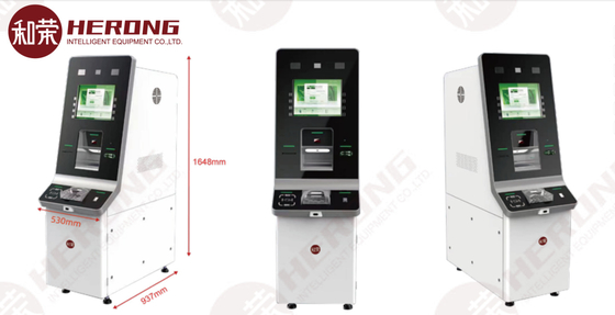 High Security Lobby CRM Money Counter ATM System Mesin daur ulang uang tunai R06L