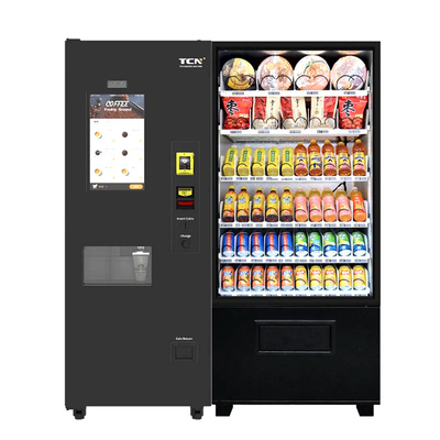 Mesin Jual Kopi Teh Panas Atau Es Di Luar Dengan 20 Inci Smart Screen
