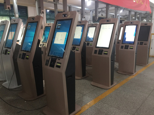 ODM FCC Layanan Pelanggan Kios Mesin Pembayaran Mandiri Dengan Dispenser Kartu Kamar