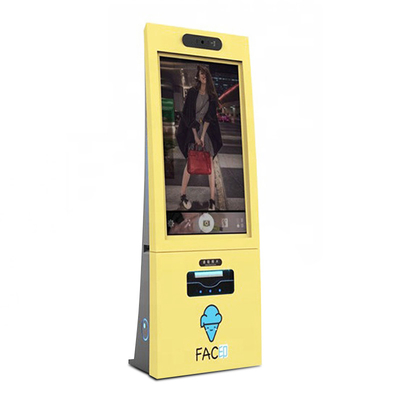 27 Inch 32 Inch Free Standing Self Service Kios Terminal Card Reader Pemindai QR