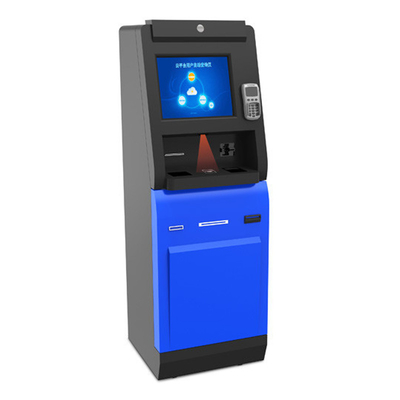Mesin Setoran Tunai Layar Sentuh 8GB Kios Mesin Atm Penukaran Mata Uang