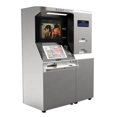 Mesin ATM Kios Setoran Tunai Layar Ganda Untuk Penarikan Setoran Uang