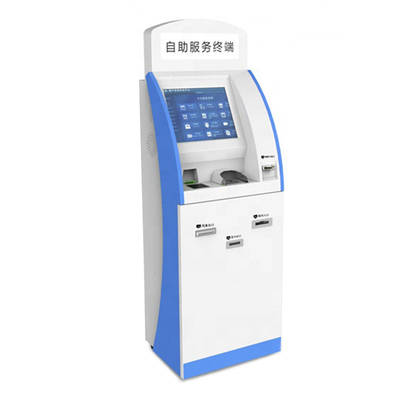 Layar Sentuh OEM Pemesanan Kios Mesin Perangkat ATM Dengan Dispenser Uang Tunai