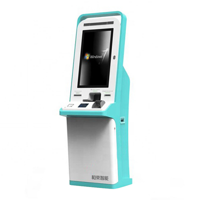 Layar Sentuh Government Kiosk Totem Lcd Display Dengan Keyboard Printer