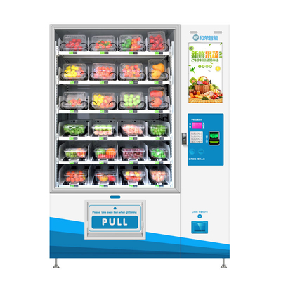 Kios Mesin Penjual Makanan Salad Buah Segar ODM Dengan Lift