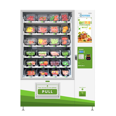 Kios Mesin Penjual Makanan Salad Buah Segar ODM Dengan Lift