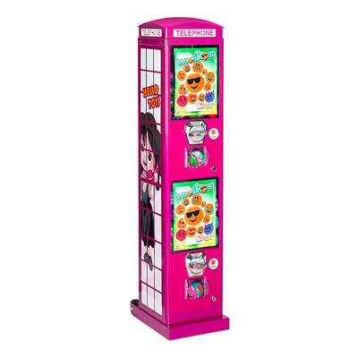 Permainan Hiburan Vending Machine Kios Bentuk Bilik Telepon