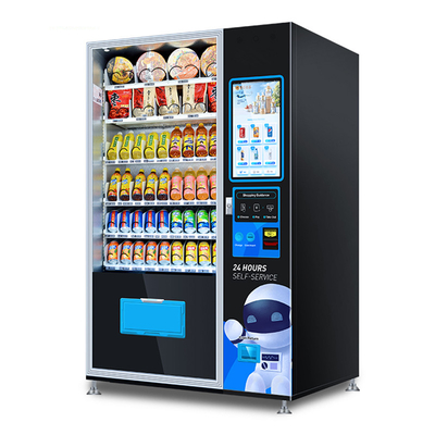Mesin Penjual Otomatis Layanan Mandiri 24 Jam Mesin Penjual Makanan Dan Minuman 22 Inch