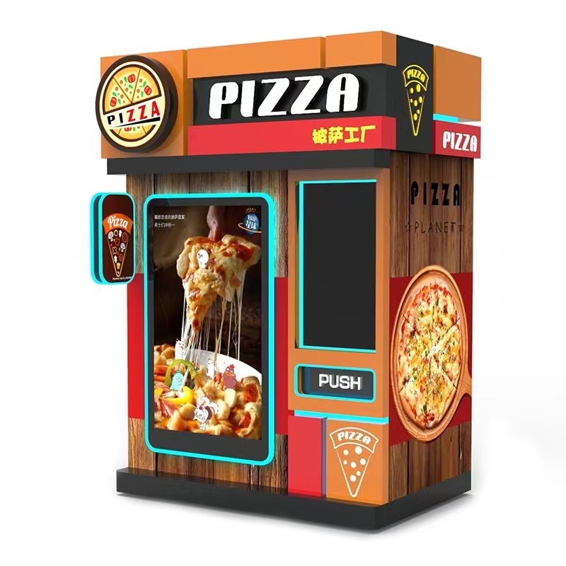 Mesin Kios Layar Sentuh Swalayan Pizza Memasak Makanan Panas Mesin Penjual Otomatis Cerdas