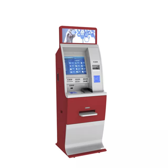 Mesin Pembayaran Tunai Kios Layanan Mandiri Layar Sentuh untuk Bank Supermarket