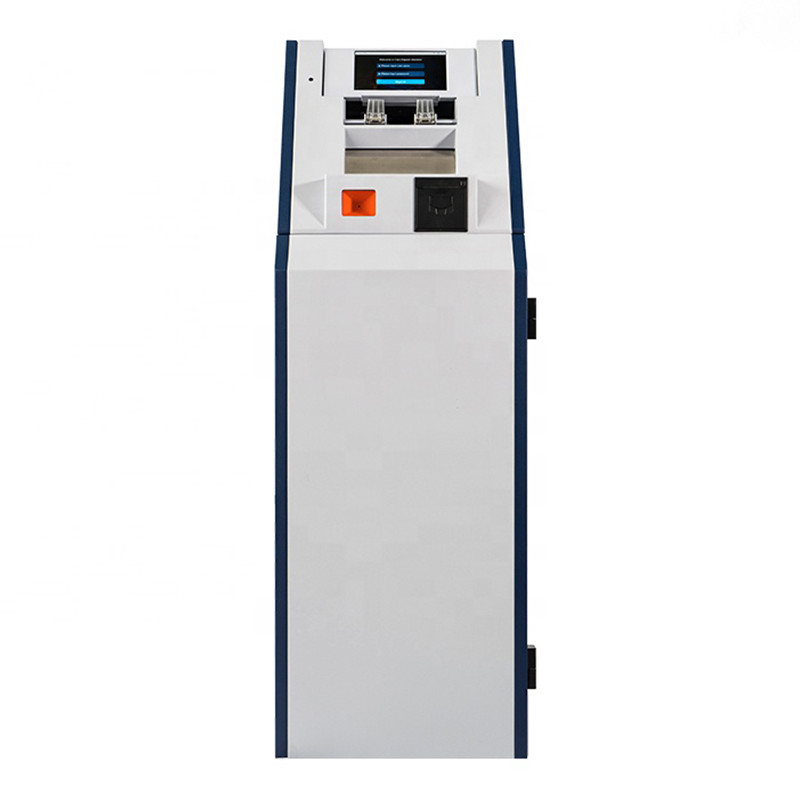 Tagihan Otomatis Kecepatan Tinggi Mesin Setoran Uang Kertas LCD-Touch Display ATM Mesin Setoran Tunai kecil