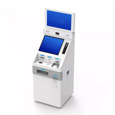 Pembaca Kartu ATM Layar Sentuh Ganda Pemindai Kode Qr
